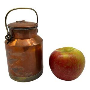 Antique Swedish Copper Ware Milk Can Made by Gottfrid Carlsson Eskilstana Sweden